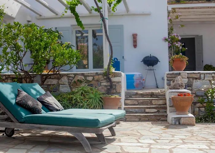 Villa Stylish Cycladic Family With Private Gardens - Botanica Agkeria